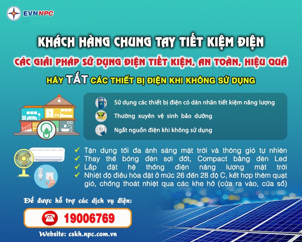Các giải pháp sử dụng điện tiết kiệm, an toàn, hiệu quả